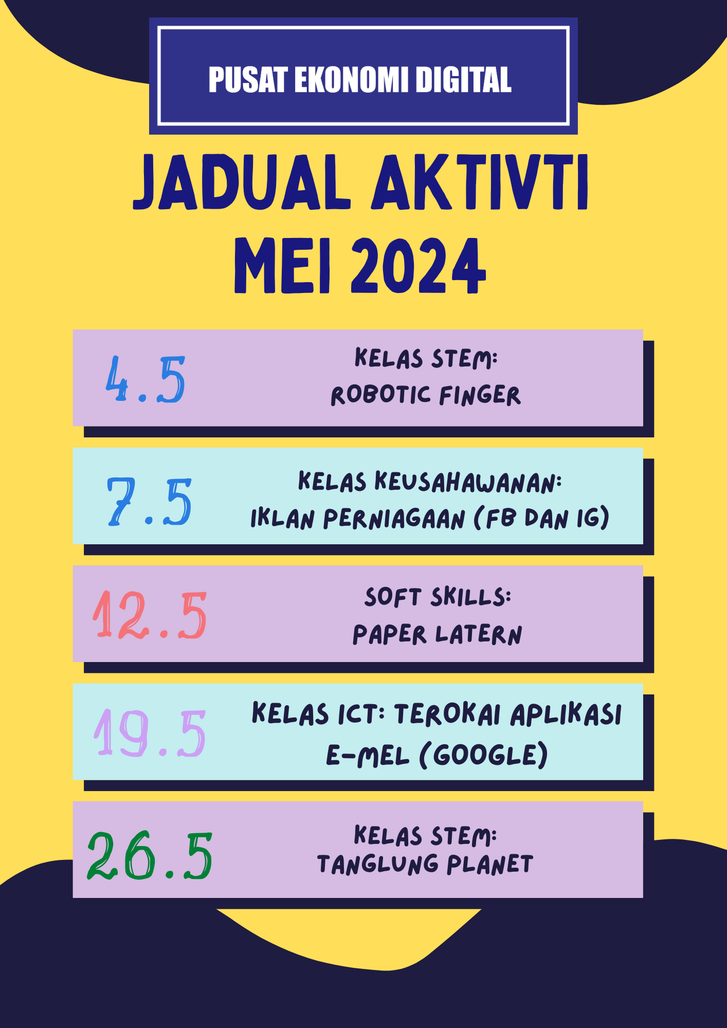 JADUAL AKTIVITI